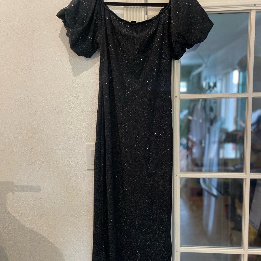Elegant Black Evening/Party Dress Shein L